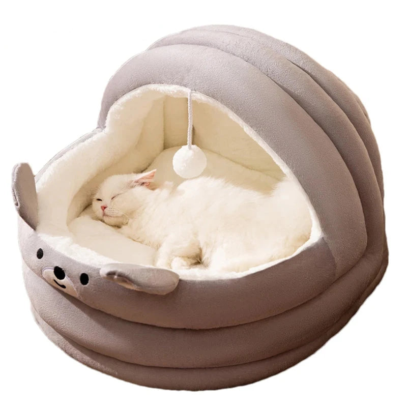 Cat Cozy Enclosed Sleeping Bed