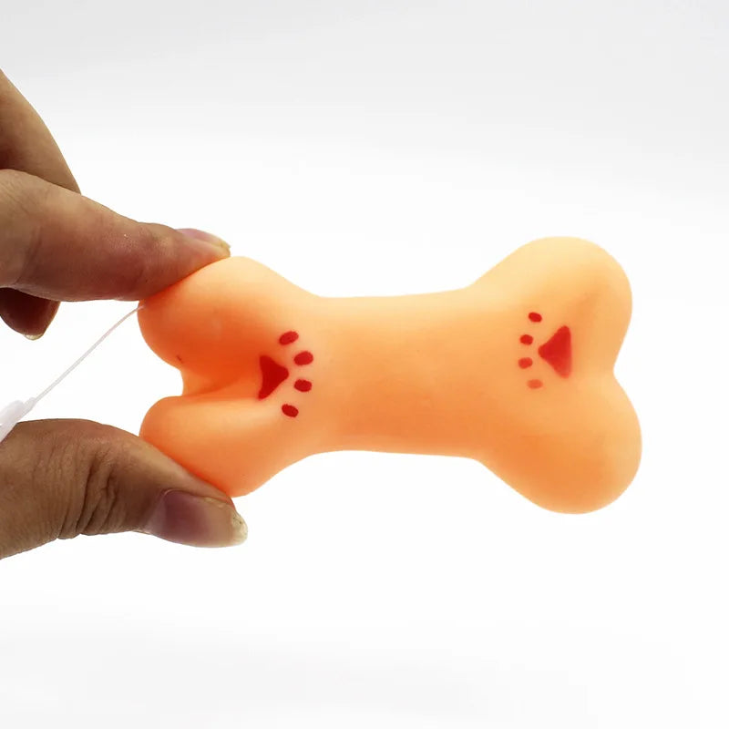 Dog Mini Lovely Bone Squeaker Toy