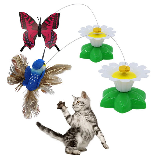 Flying Butterfly Pet Interactive Toy