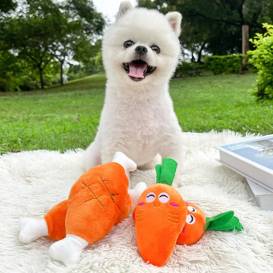 Pet Carrot Shape Plush Toy