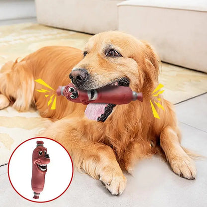 Dog Sausage Chew Squeaky Toy