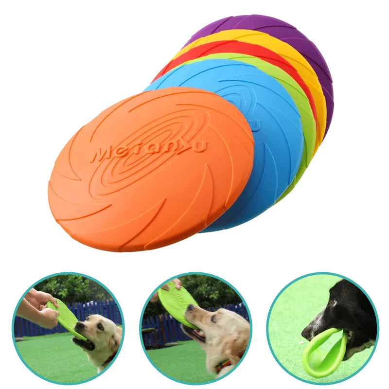 Dog Silicone Flying Disc Training Toy