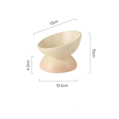 Cat Ceramic Bowl Gradient Pet Food Water Feeders