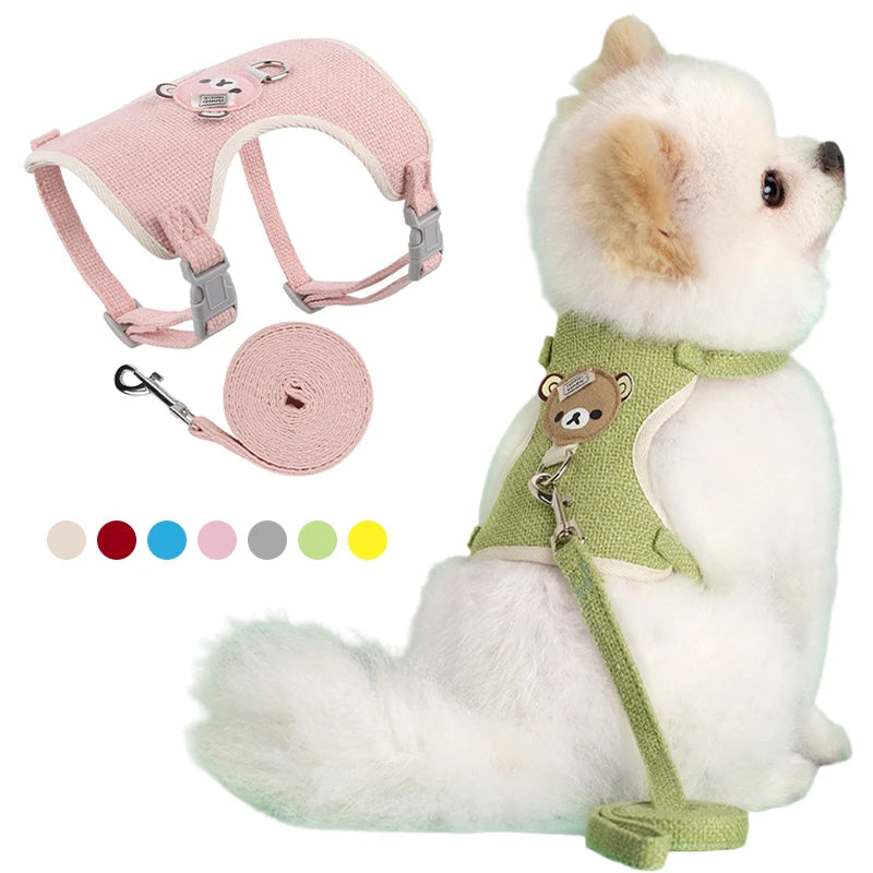 Pet Bunny Vest Harness Leash Set